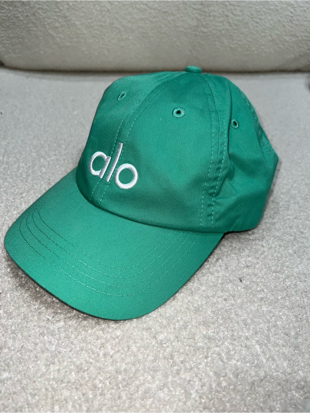 ALO Yoga Green Cap with White Logo
